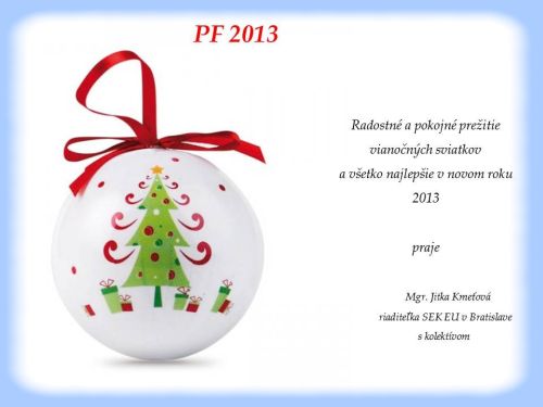 Vianočný pozdrav Slovenskej ekonomickej knižnice Ekonomickej univerzity v Bratislave