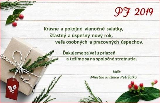 Vianoce 2018 Petržalka
