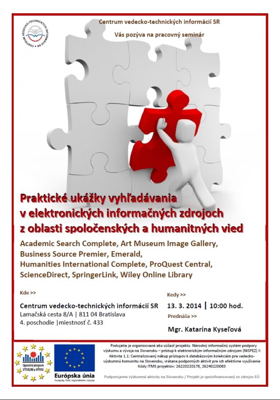 pracovný seminár, 13. 3. 2014, Centrum VTI SR 