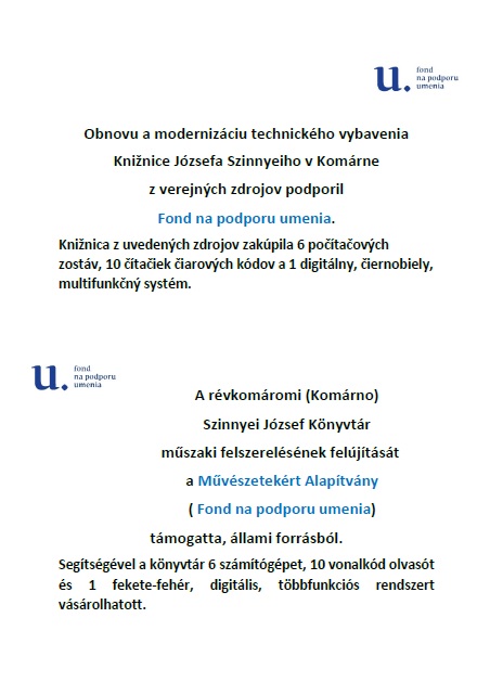 Obnova Knižnice Józsefa Szinnyeiho v Komárne