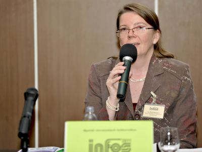 Privítanie prezidentky ALa Roberty Stevens Silvou Stasselovou na INFOSe, 9. 5. 2011