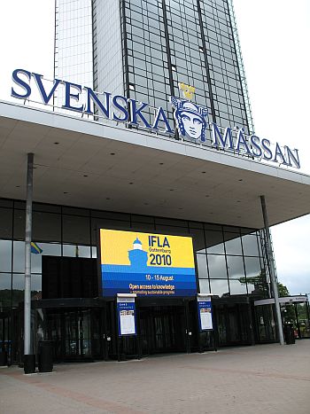 IFLA 2010, ŠvédskoIFLA 2010, Švédsko – IFLA víta účastníkov 