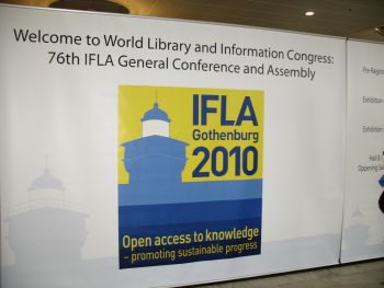 IFLA 2010, ŠvédskoIFLA 2010, Švédsko – IFLA víta účastníkov 