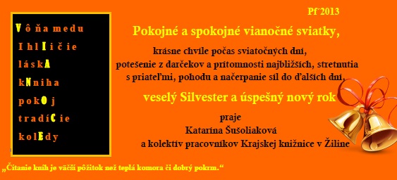 Vianočný pozdrav Krajskej knižnice v Žiline