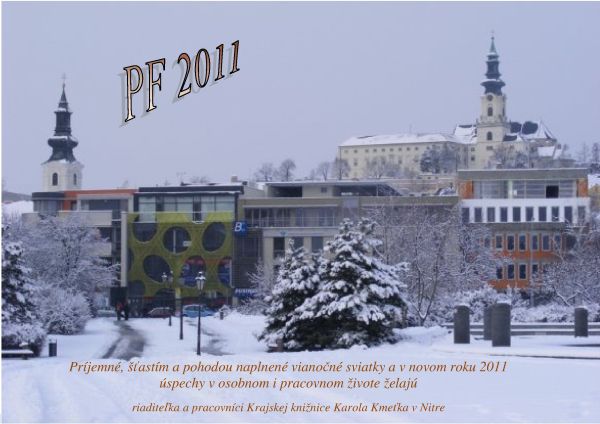 Vianočný pozdrav z Krajskej knižnice Karola Kmeťka v Nitre