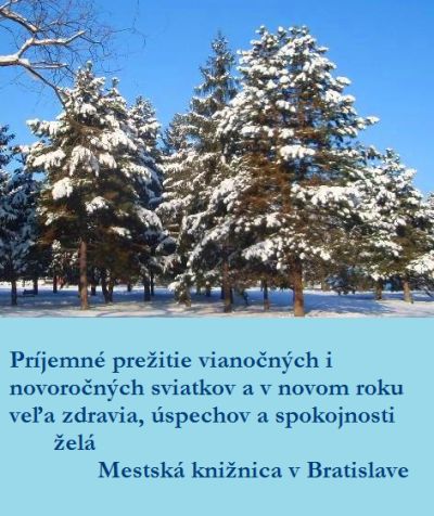 Vianočný pozdrv z Mestskej knižnice v Bratislave