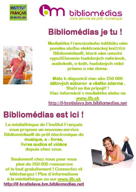 Bibliomédias – Mediatéka Francúzskeho inštitútu