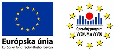 Logo Európskej únie a Operačného programu Výskum a Vývoj