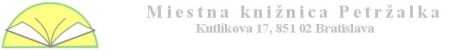 Logo Miestnej knižnice Petržalka