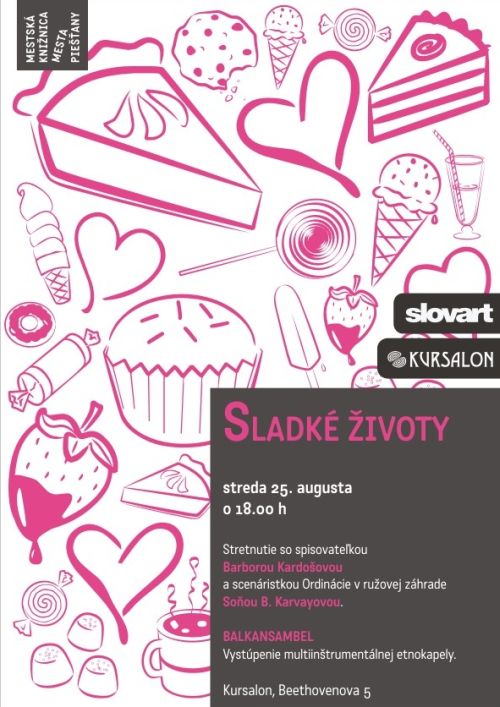 Mestská knižnica mesta Piešťany Vás pozýva na stretnutie so spisovateľkou Barborou Kardošovou, 25. 8. 2010 o 18.00 hod.