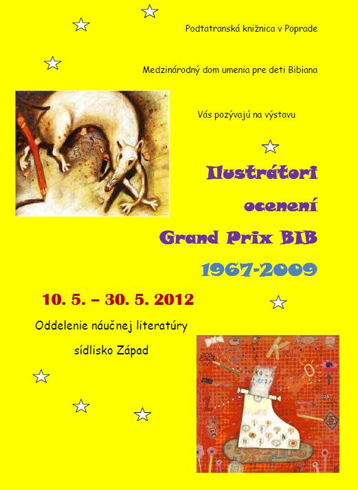 Pozvánka do Podtatranskej knižnice na výstavu,  10. 5. – 30. 5. 2012