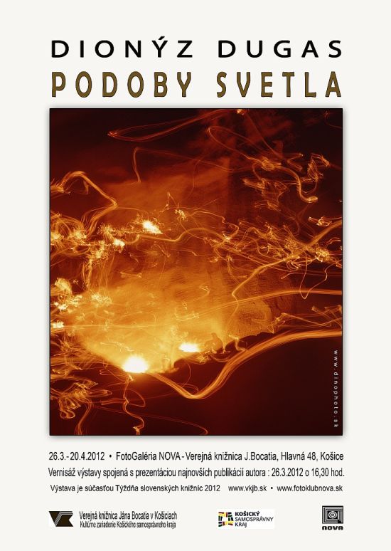 Pozvánka do FotoGalérie NOVA - Verejnej knižnice j. Bocatia v Košiciach na vernisáž, 26. 3. 2012 o 16.30 hod.