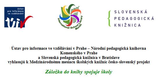Prvý česko-slovenský projekt k Mesiacu školských knižníc - Záložka do knihy