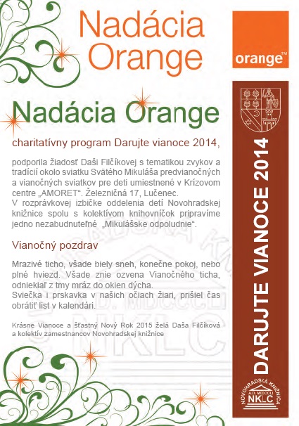 Od Svätého Mikuláša po Vianoce, 10. 12. 2014 v Novohradskej knižnici