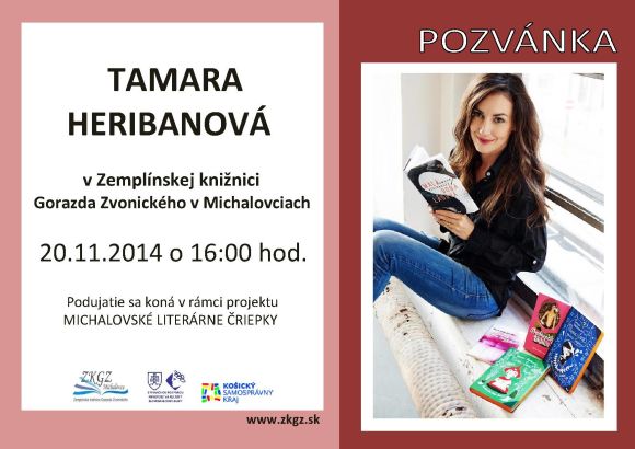 Beseda, Zemplínska knižnica Gorazda Zvonického v Michalovciach, 20. 11. 2014 o 16:00 hod.