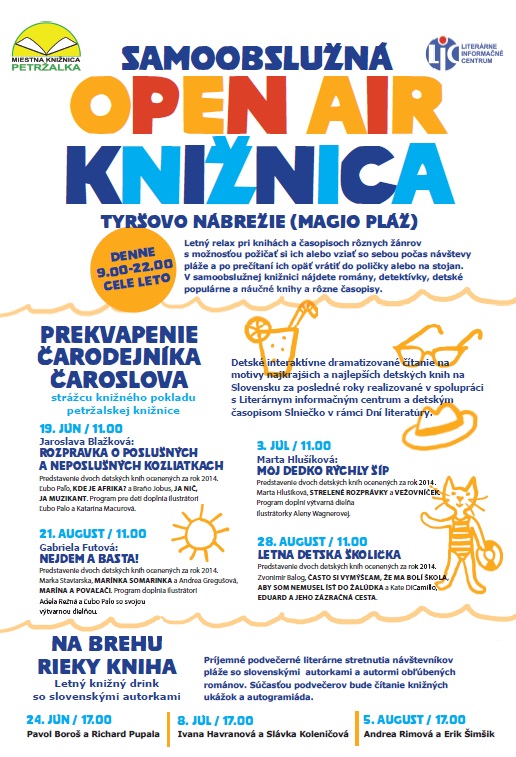 MAGIO pláž na Tyršovom nábreží v Bratislave, celé leto denne od 9.00 do 22.00 hod.