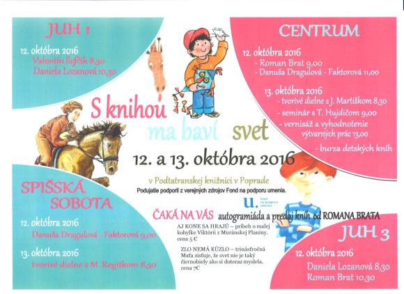 12. – 13. 10. 2016 v Podtatranskej knižnici v Poprade