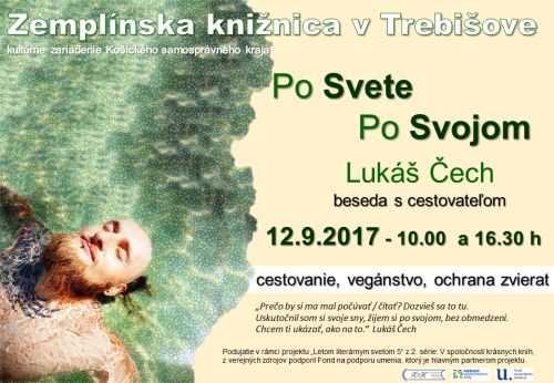 beseda s cestovateľom Lukášom ČECHOM v Zemplínskej knižnici v Trebišove 12. septembra 2017