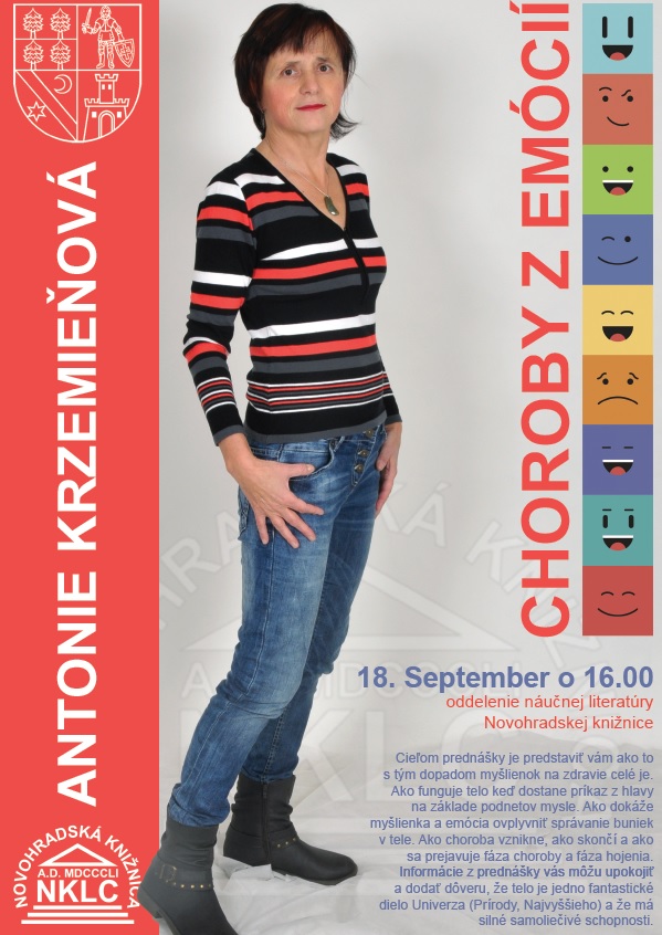 Pozvánka na prednášku, 18. 9. 2018 v Novohradskej knižnici v Lučenci