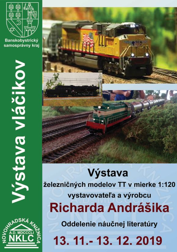 Pozvánka na výstavu od 13.11. – 13. 12. 2019, v čase od 08:00 – 17:00 hod., oddelenie náučnej literatúry, Novohradská knižnica, Lučenec