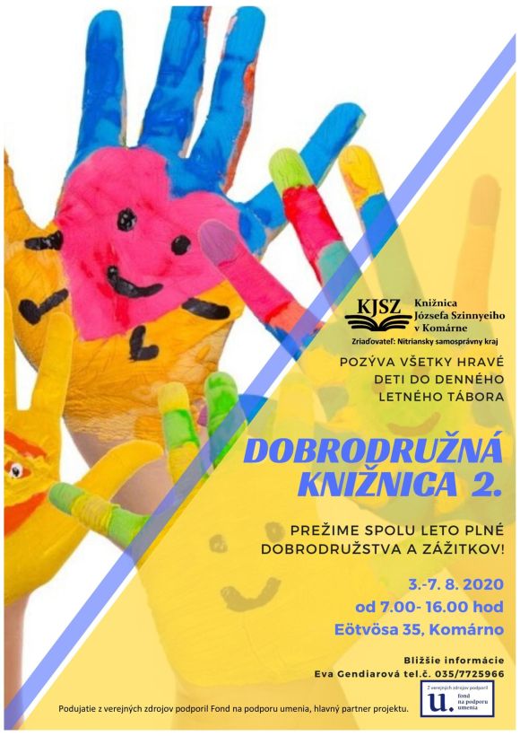 Leto plné zážitkov v Knižnici Józsefa Szinnyeiho v Komárne od 3. – 7. 8. 2020