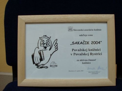 Cena SAKAČIK 2004