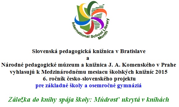 6. ročník česko-slovenského projektu pre základné školy a osemročné gymnáziá, prihlášky do 25. septembra 2015